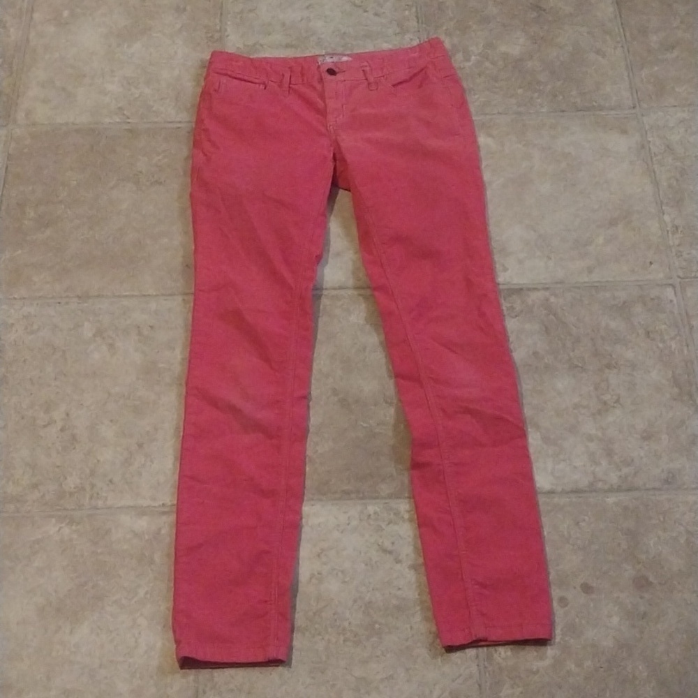 Free People Rose Pink Corduroy Straight Leg Pants Size 28